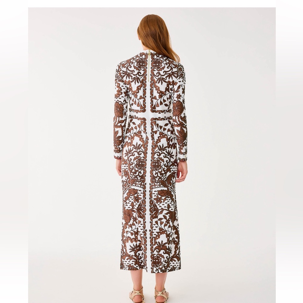 NWT Lilly Pulitzer upf 50+ quinn long sleeve maxi dress - Picture 2 of 2